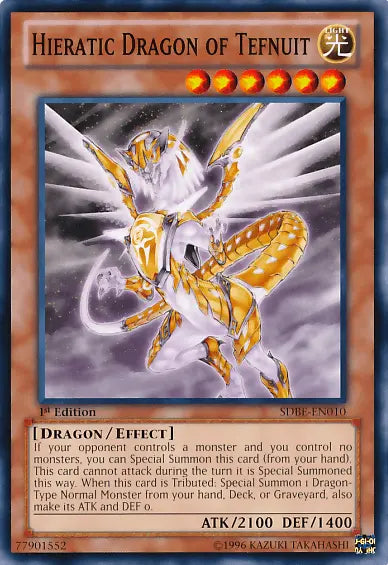 Hieratic Dragon of Tefnuit [SDBE-EN010] Common - Doe's Cards