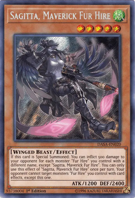 Sagitta, Maverick Fur Hire [DASA-EN020] Secret Rare - Doe's Cards