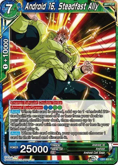 Android 16, Steadfast Ally (EB1-63) [Battle Evolution Booster] - Doe's Cards