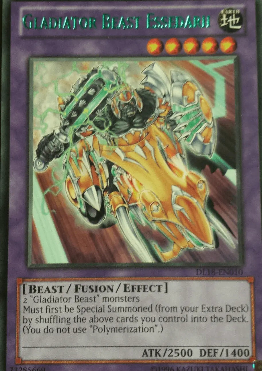 Gladiator Beast Essedarii (Green) [DL18-EN010] Rare - Doe's Cards