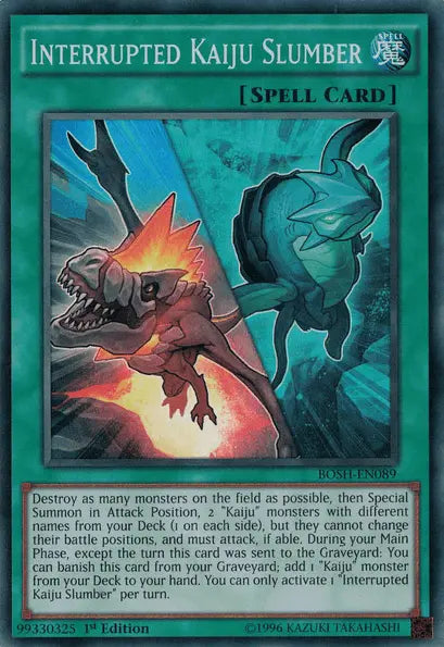 Interrupted Kaiju Slumber [BOSH-EN089] Super Rare - Doe's Cards