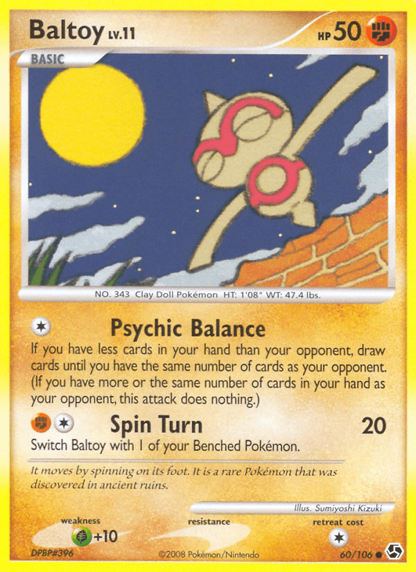 Baltoy (60/106) [Diamond & Pearl: Great Encounters] - Doe's Cards