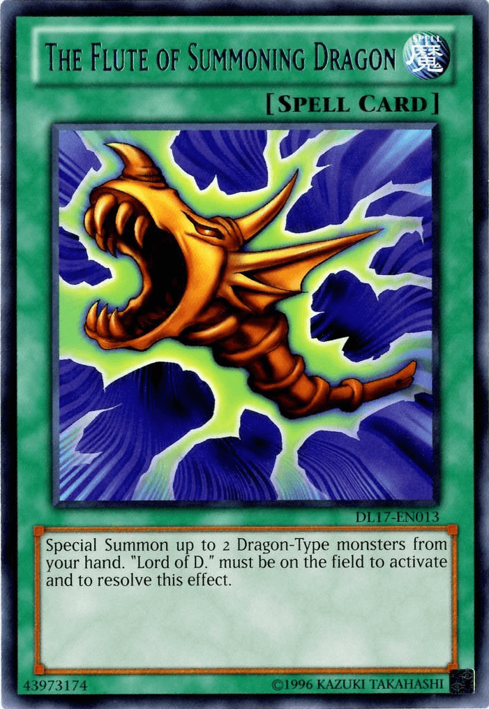 The Flute of Summoning Dragon (Blue) [DL17-EN013] Rare - Doe's Cards