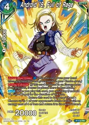 Android 18, Full of Rage (P-172) [Mythic Booster] - Doe's Cards