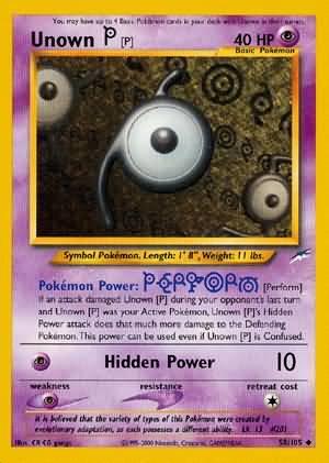 Unown [P] (58/105) [Neo Destiny Unlimited] - Doe's Cards