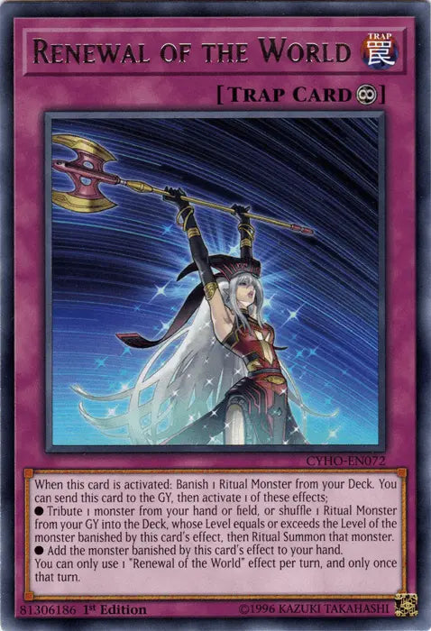 Renewal of the World [CYHO-EN072] Rare - Doe's Cards