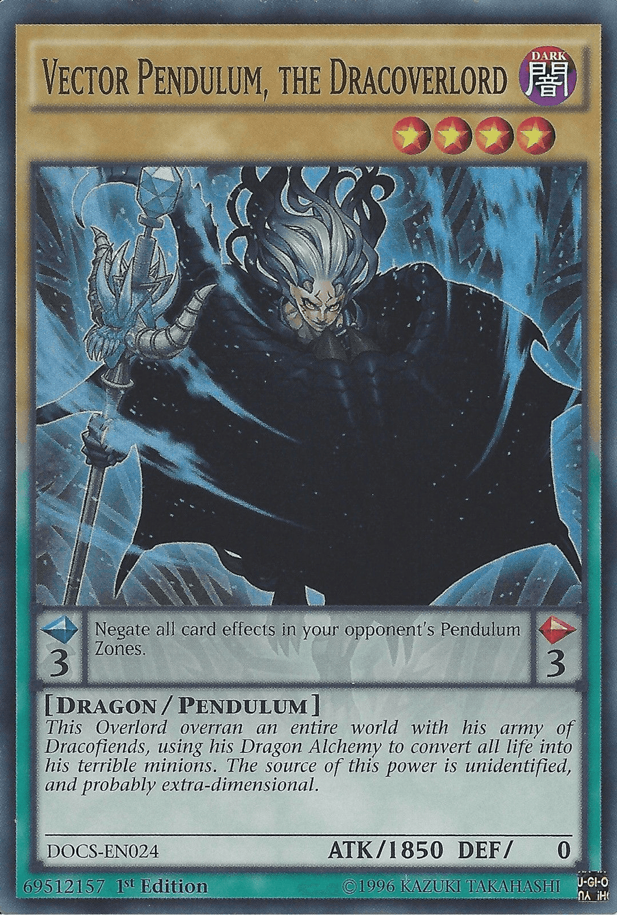 Vector Pendulum, the Dracoverlord [DOCS-EN024] Super Rare - Doe's Cards