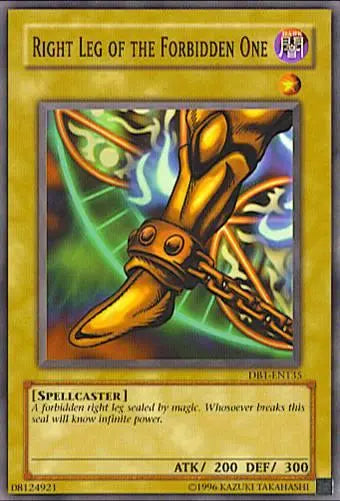 Right Leg of the Forbidden One [DB1-EN135] Common - Doe's Cards