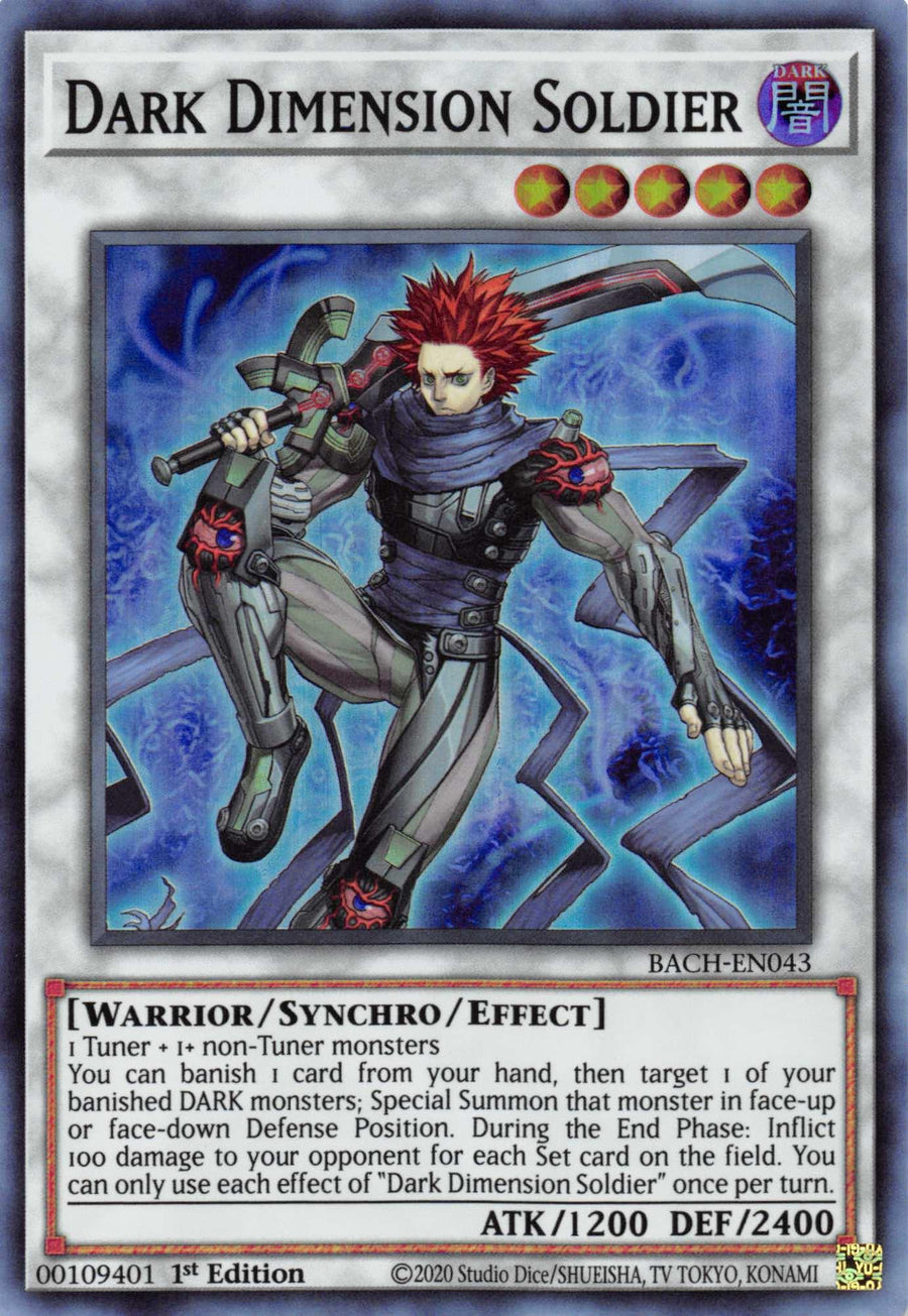 Dark Dimension Soldier [BACH-EN043] Super Rare - Doe's Cards