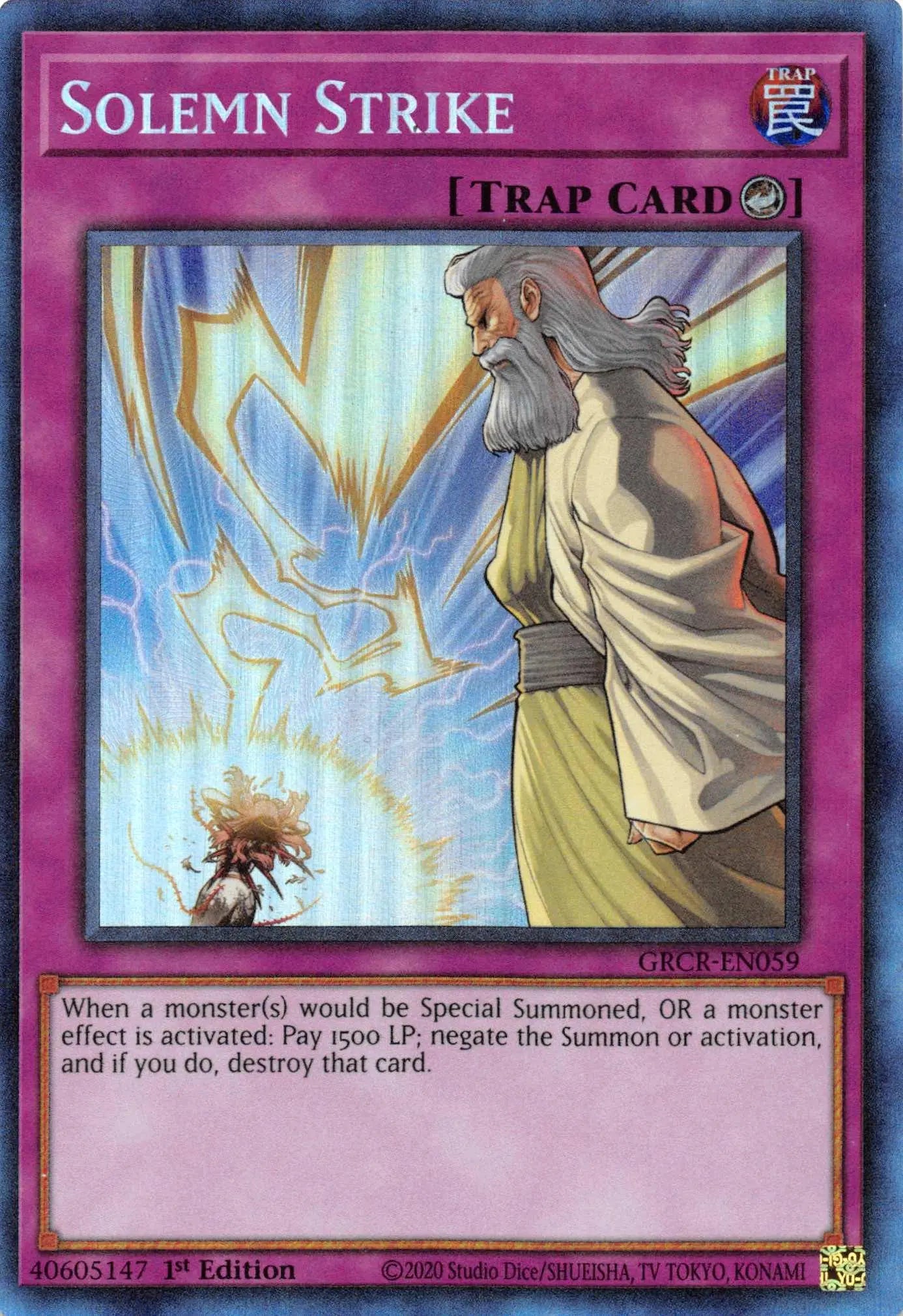 Solemn Strike [GRCR-EN059] Collector's Rare - Doe's Cards
