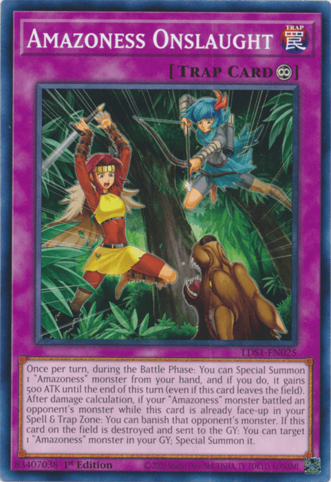 Amazoness Onslaught [LDS1-EN025] Common - Doe's Cards