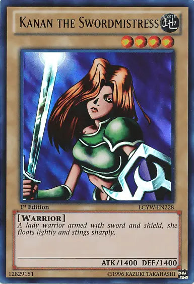 Kanan the Swordmistress [LCYW-EN228] Ultra Rare - Doe's Cards
