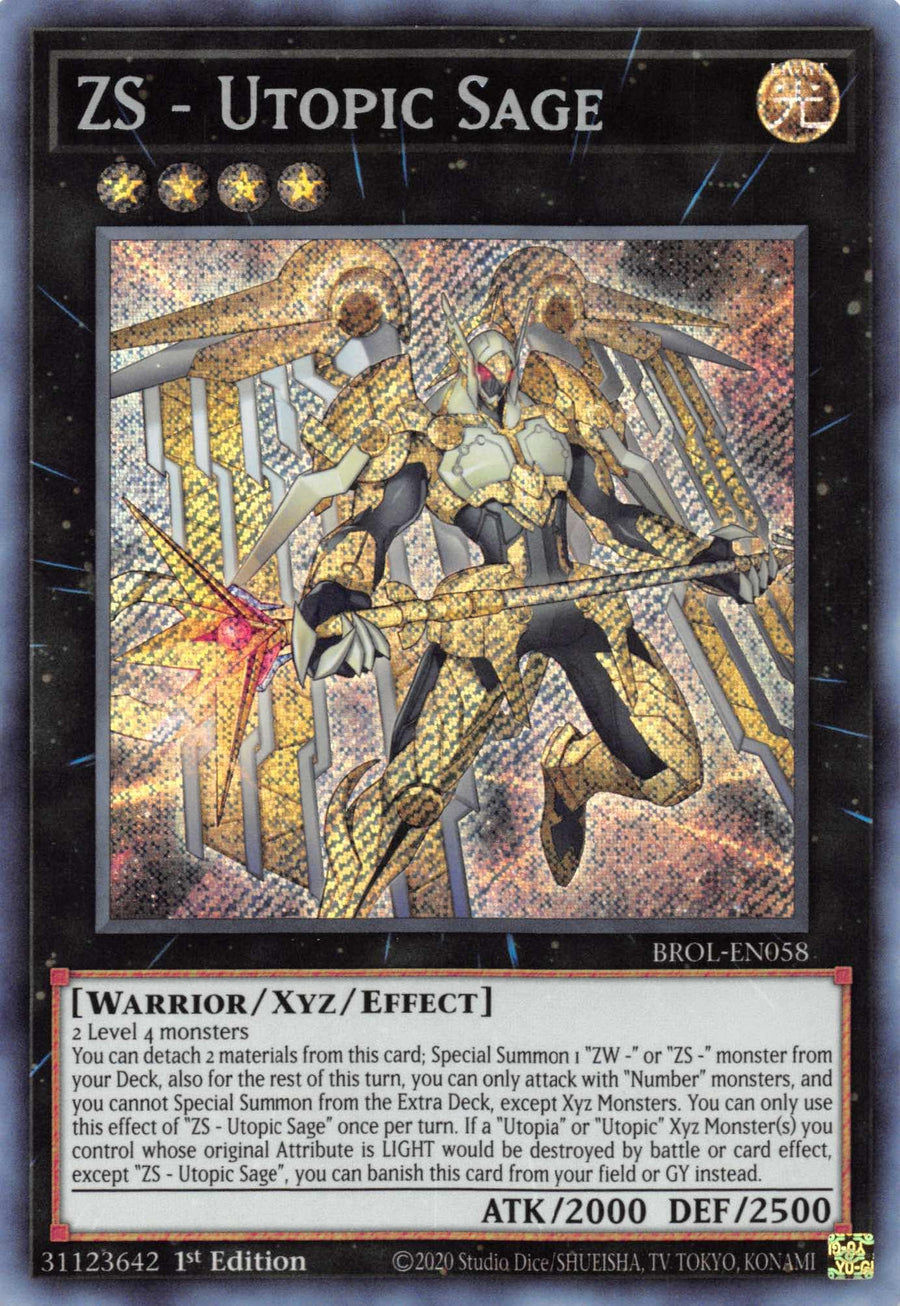 ZS - Utopic Sage [BROL-EN058] Secret Rare - Doe's Cards