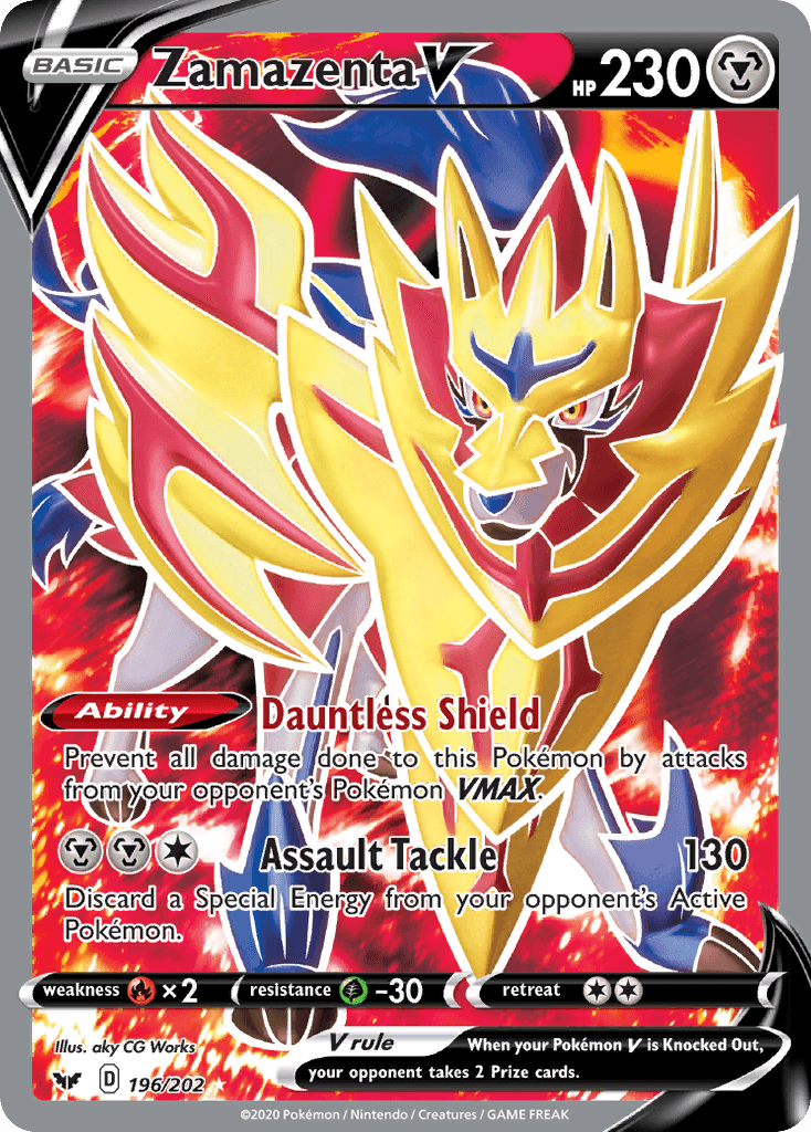 Zamazenta V (196/202) [Sword & Shield: Base Set] - Doe's Cards