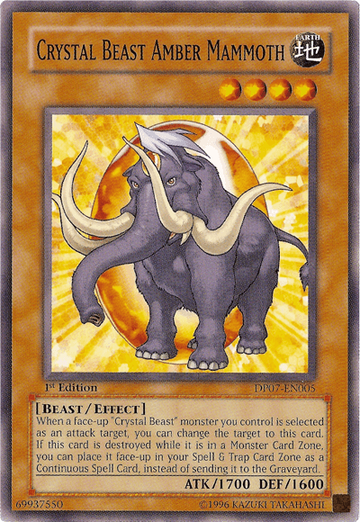 Crystal Beast Amber Mammoth [DP07-EN005] Common - Doe's Cards