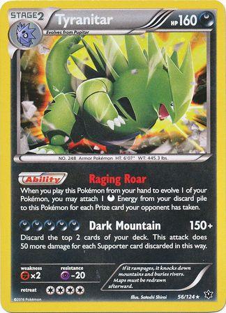 Tyranitar (56/124) (Cosmos Holo) [XY: Fates Collide] - Doe's Cards