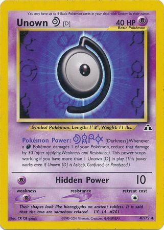 Unown [D] (47/75) [Neo Discovery Unlimited] - Doe's Cards