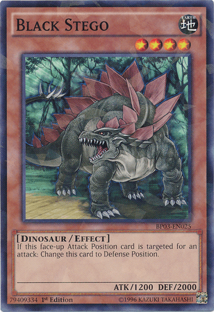 Black Stego [BP03-EN025] Shatterfoil Rare - Doe's Cards