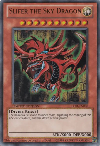 Slifer the Sky Dragon [LC01-EN002] Ultra Rare - Doe's Cards