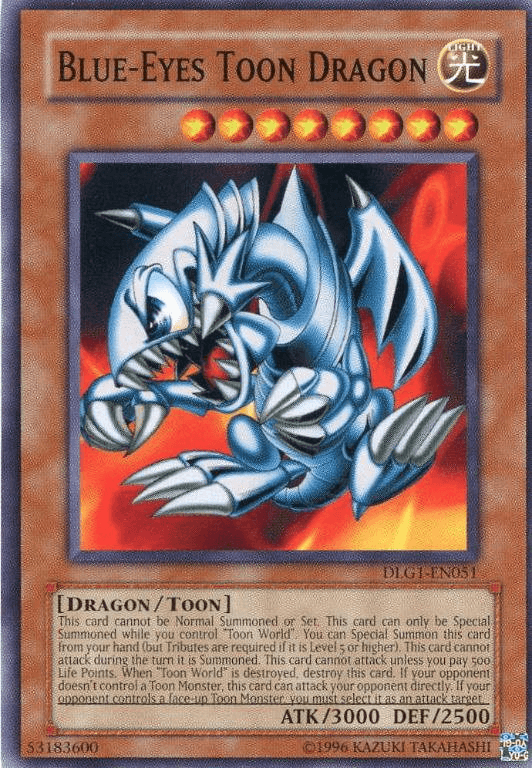 Blue-Eyes Toon Dragon [DLG1-EN051] Common - Doe's Cards