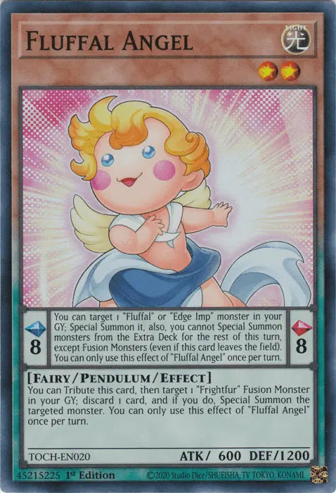 Fluffal Angel [TOCH-EN020] Super Rare - Doe's Cards