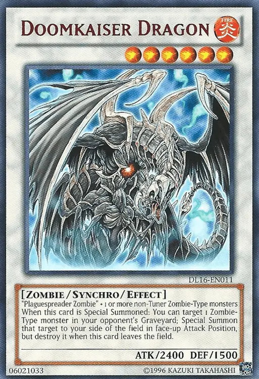 Doomkaiser Dragon (Red) [DL16-EN011] Rare - Doe's Cards