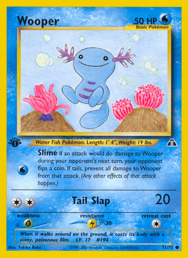 Wooper (71/75) [Neo Discovery 1st Edition] - Doe's Cards