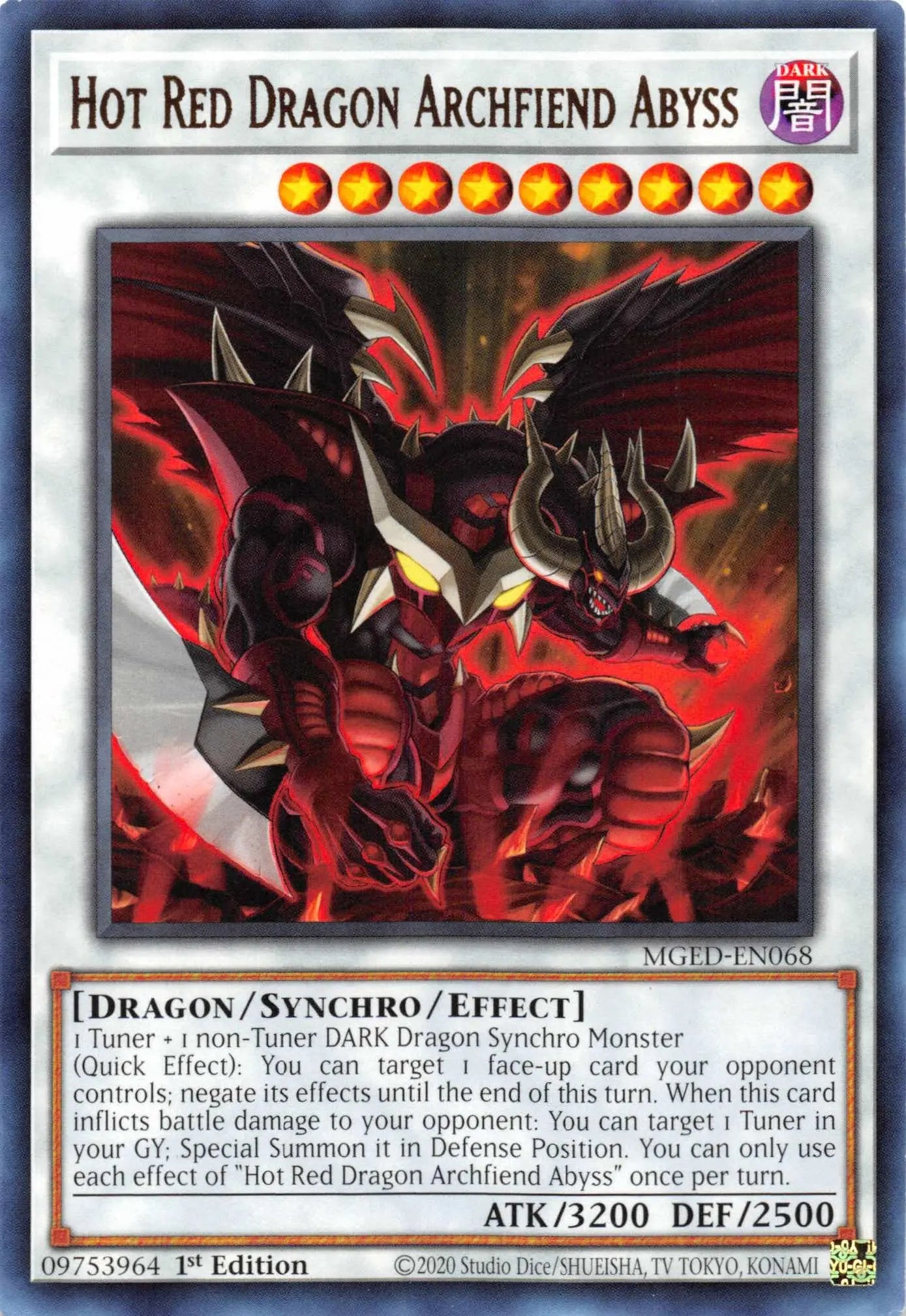 Hot Red Dragon Archfiend Abyss [MGED-EN068] Rare - Doe's Cards