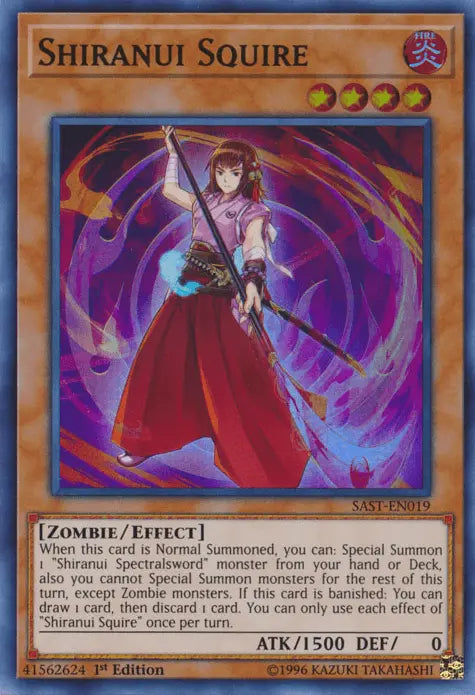 Shiranui Squire [SAST-EN019] Super Rare - Doe's Cards