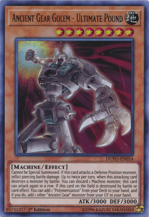 Ancient Gear Golem - Ultimate Pound [DUPO-EN054] Ultra Rare - Doe's Cards