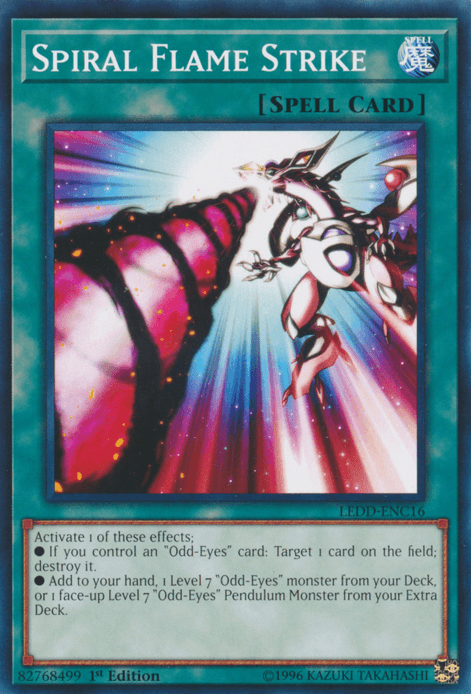 Spiral Flame Strike [LEDD-ENC16] Common - Doe's Cards