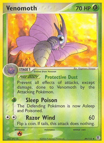 Venomoth (49/112) [EX: FireRed & LeafGreen] - Doe's Cards