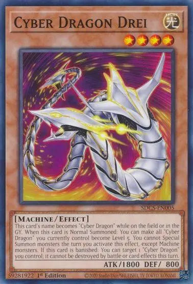 Cyber Dragon Drei [SDCS-EN005] Common - Doe's Cards