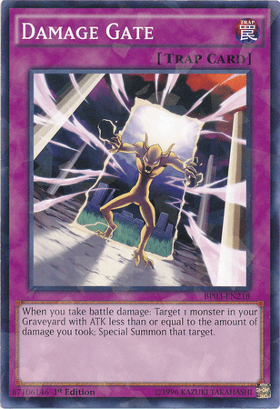 Damage Gate [BP03-EN218] Shatterfoil Rare - Doe's Cards