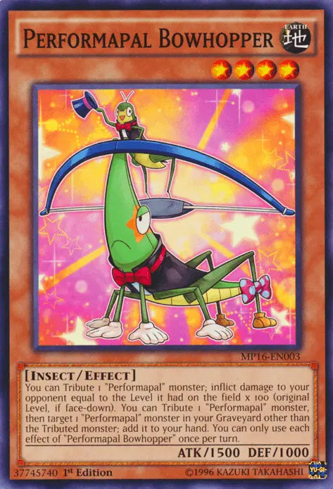 Performapal Bowhopper [MP16-EN003] Common - Doe's Cards