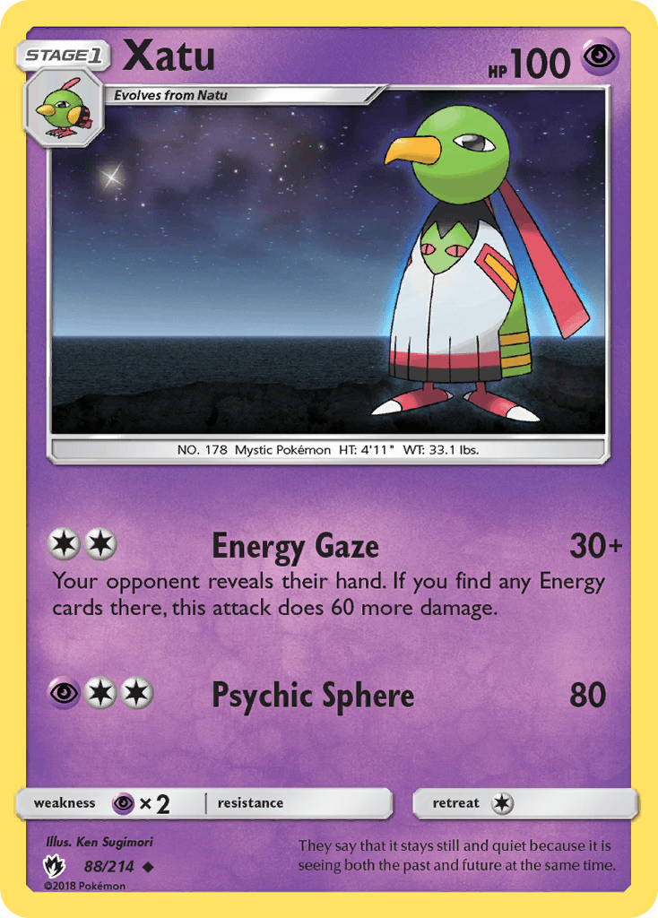 Xatu (88/214) [Sun & Moon: Lost Thunder] - Doe's Cards