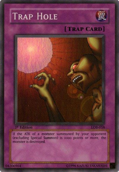 Trap Hole [LOB-058] Super Rare - Doe's Cards