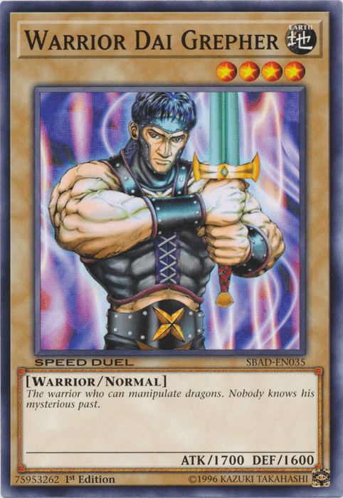 Warrior Dai Grepher [SBAD-EN035] Common - Doe's Cards