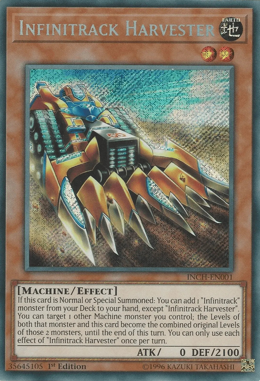 Infinitrack Harvester [INCH-EN001] Secret Rare - Doe's Cards