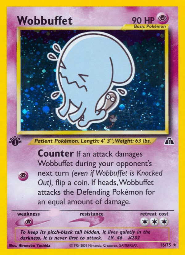 Wobbuffet (16/75) [Neo Discovery 1st Edition] - Doe's Cards