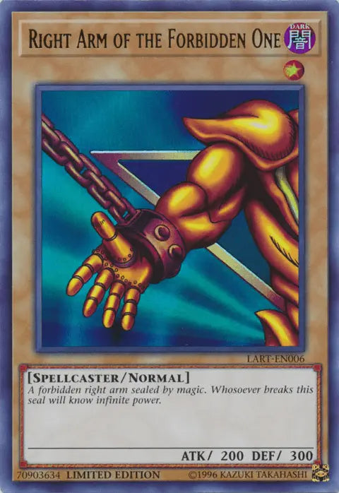 Right Arm of the Forbidden One [LART-EN006] Ultra Rare - Doe's Cards
