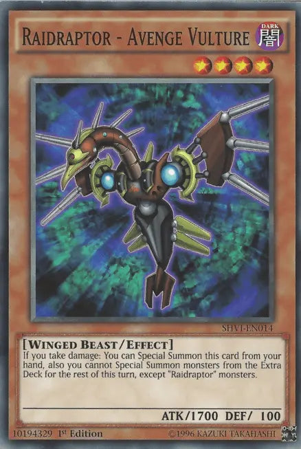 Raidraptor - Avenge Vulture [SHVI-EN014] Common - Doe's Cards
