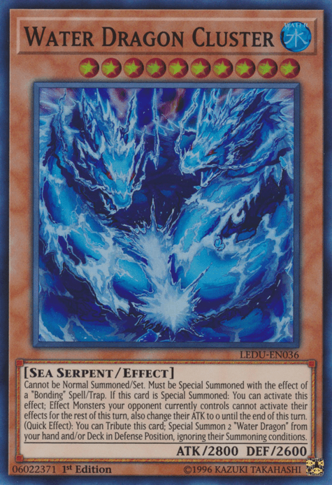 Water Dragon Cluster [LEDU-EN036] Super Rare - Doe's Cards