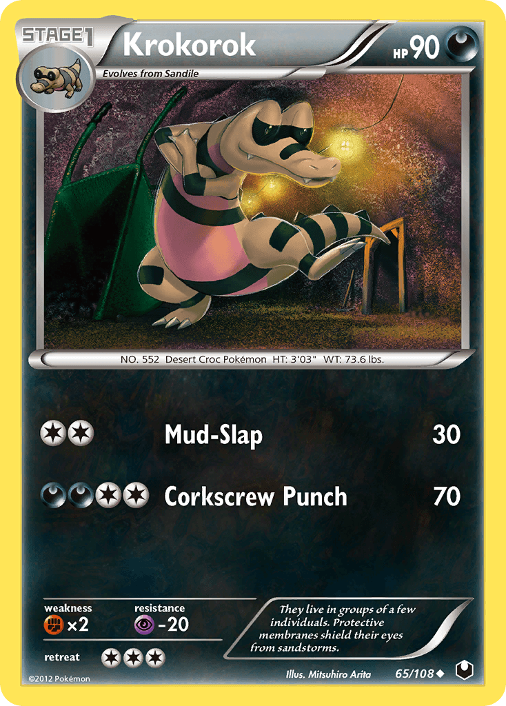 Krokorok (65/108) [Black & White: Dark Explorers] - Doe's Cards