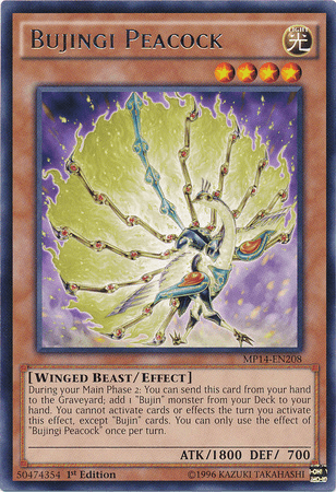 Bujingi Peacock [MP14-EN208] Rare - Doe's Cards