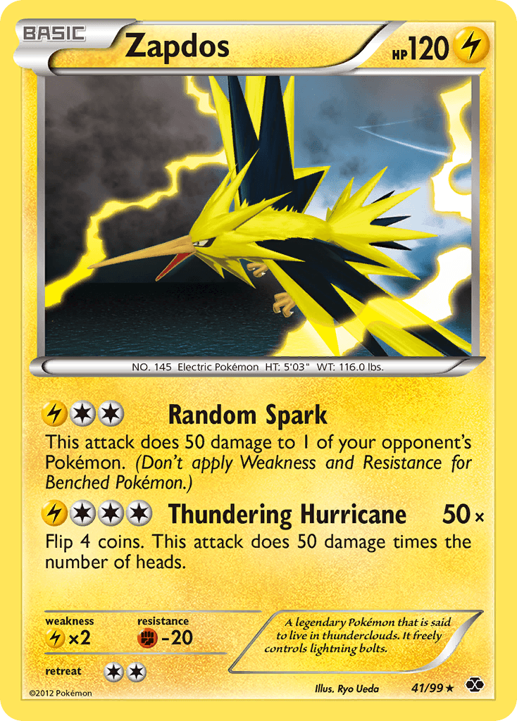 Zapdos (41/99) [Black & White: Next Destinies] - Doe's Cards