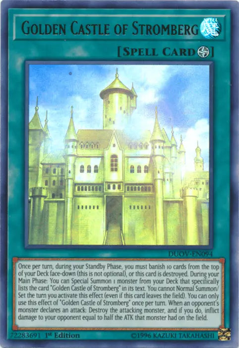 Golden Castle of Stromberg [DUOV-EN094] Ultra Rare - Doe's Cards