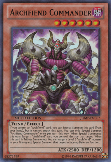 Archfiend Commander [JUMP-EN067] Ultra Rare - Doe's Cards