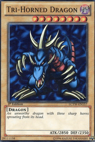 Tri-Horned Dragon [LCYW-EN157] Super Rare - Doe's Cards