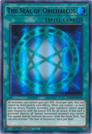 The Seal of Orichalcos (Blue) [DLCS-EN137] Ultra Rare - Doe's Cards